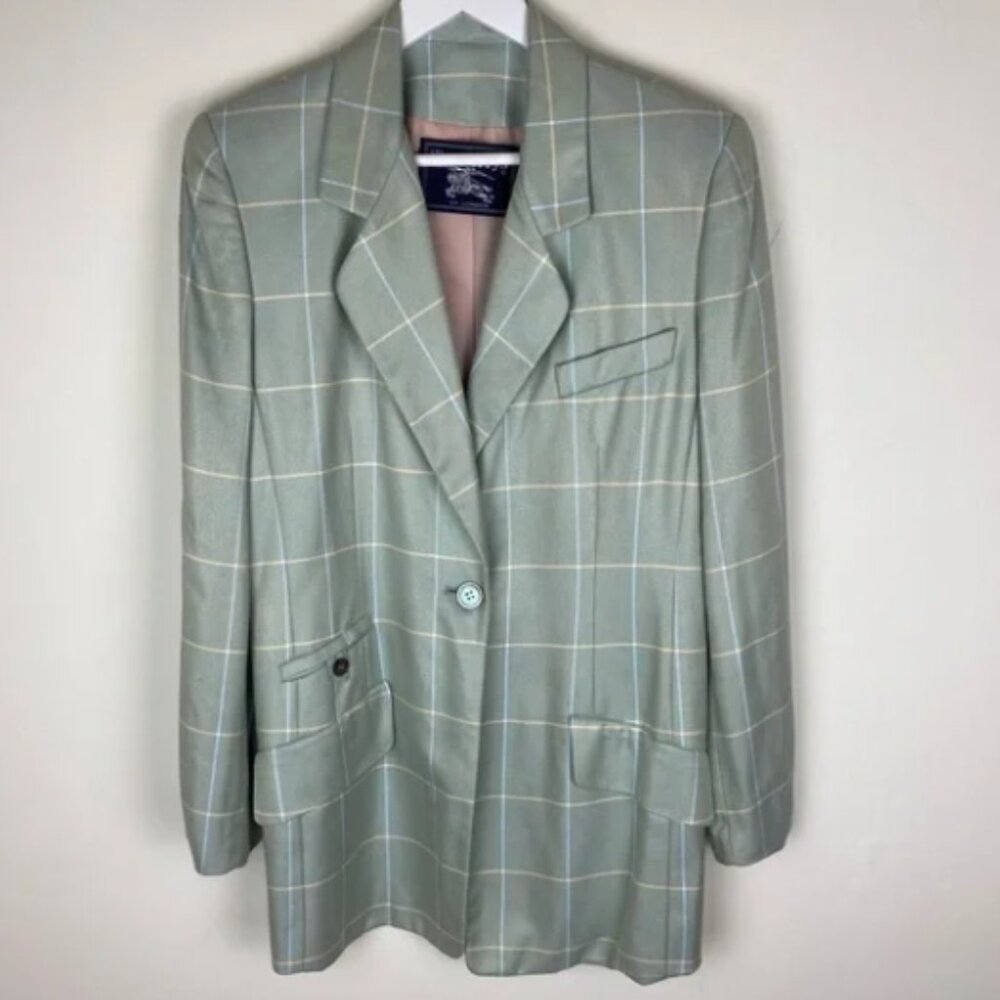 Burberry Vintage Plaid Blazer NWT Oversized
